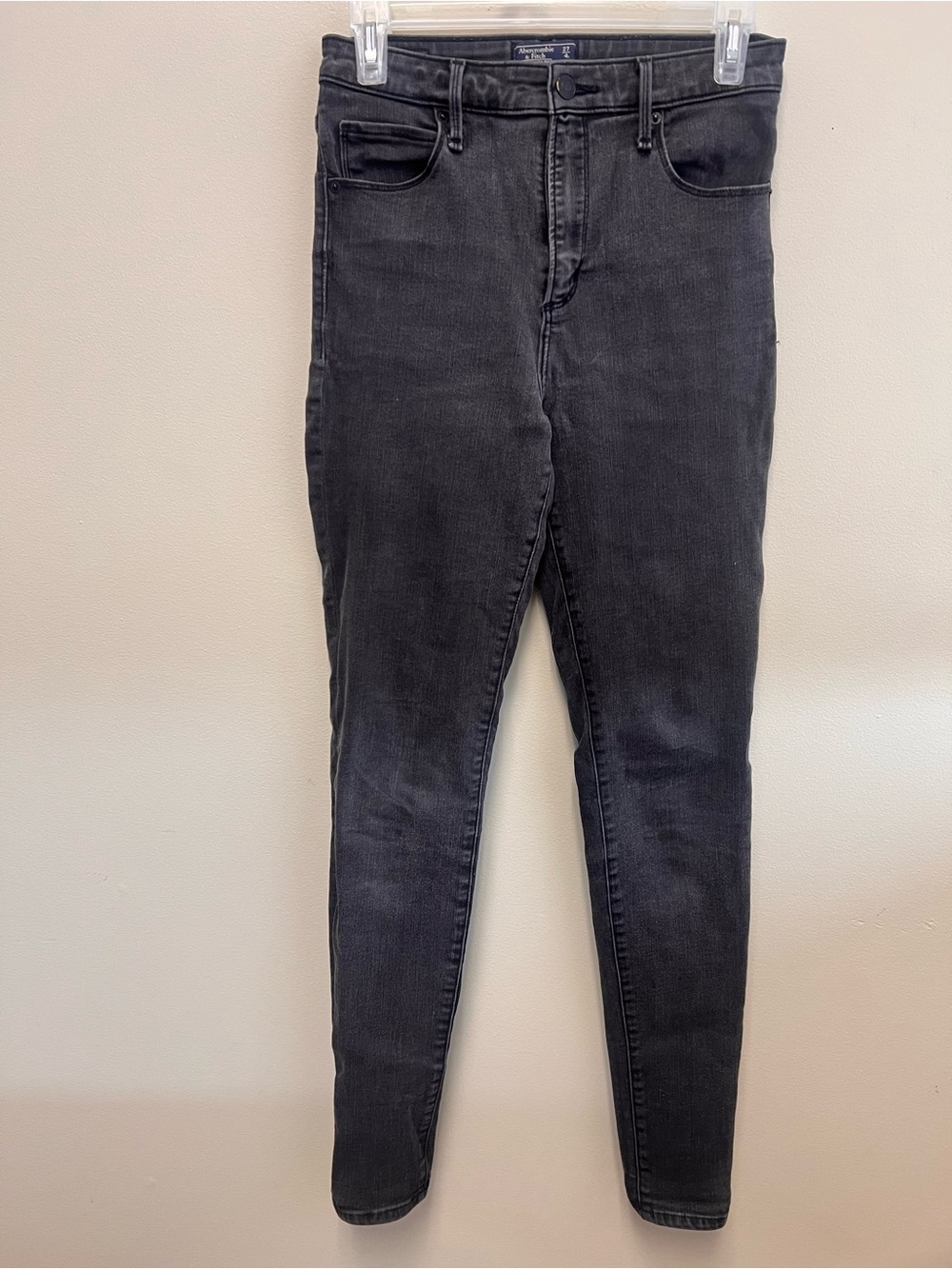 Abercrombie and Fitch black Simone high rise super skinny jeans